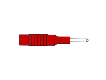 INJECTION-MOULDED-ADAPTER-PLUG-2mm-TO-4mm-/-RED-(MZS-2)-(HM12T10)