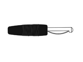 MATING-CONNECTOR-4mm-WITH-SCREW-/-BLACK-(VON-20)-(HM1400C)