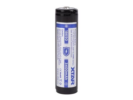 XTAR---OPLAADBARE-LITHIUM-ION-BATTERIJ-3.6-V---3400-mAh---18650-(ICR18650-34)