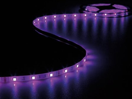 KIT-MET-FLEXIBELE-LED-STRIP,-CONTROLLER-EN-VOEDING---RGB---150-LEDs---5-m---12-Vdc-(LEDS20RGB)