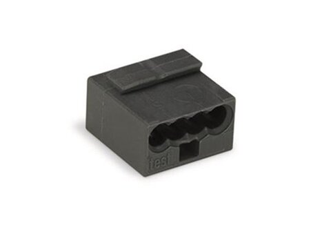 MICRO-PUSH-WIRE-CONNECTOR-FOR-JUNCTION-BOXES-4-CONDUCTOR-TERMINAL-BLOCK,-DARK-GREY-(WG243204)