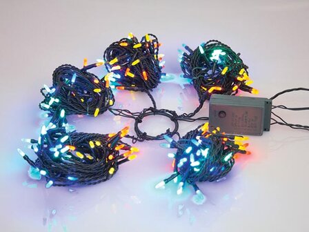 Speed-Light-LED---220-multicolor-lamps---green-wire---modulator---24-V-(for-tree-of-180-cm)-(SPL-LED-220-24V-MC)