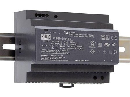 INDUSTRIAL-DIN-RAIL-POWER-SUPPLY---SINGLE-OUTPUT---150-W---12-V-(HDR-150-12)