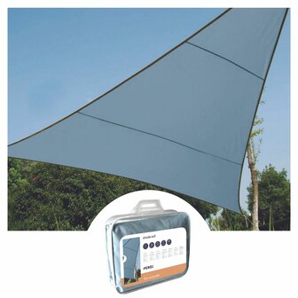 ZONNEZEIL---DRIEHOEK---3.6-x-3.6-x-3.6-m---KLEUR:-LICHTGRIJS-(GSS3360BG)