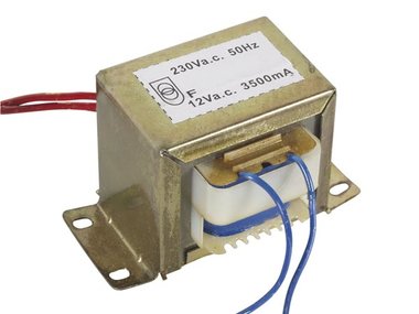 OPEN-CHASSIS TRANSFORMATOR 42 VA 1 x 12 V~ 3500 mA max. (112042C)