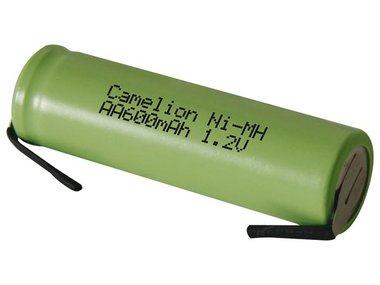 Ni-MH BATTERIJ 1.2V-600mAh MET SOLDEERLIPPEN (in bulk) (600RSLFMC)