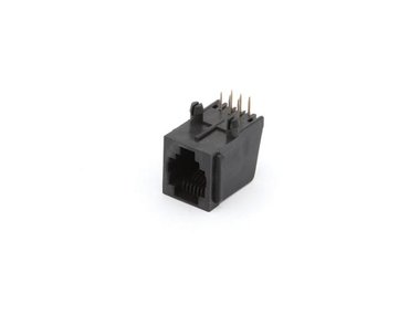 MODULAIRE CONNECTORS RJ12 6P6C VOOR PCB, HAAKS (6P6CPCB)