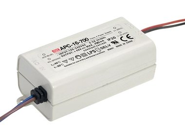 LED-DRIVER MET CONSTANTE STROOM - 1 UITGANG - 700 mA - 16 W (APC-16-700)