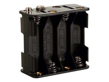 BATTERIJHOUDER VOOR 8 x AA-CEL (VOOR BATTERIJCLIPS) (BH383B)