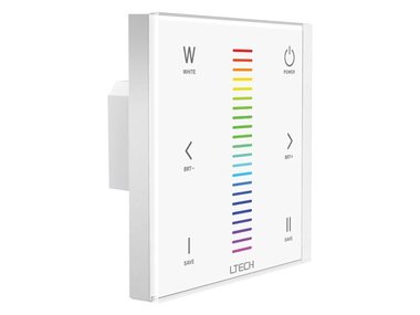MULTI-ZONE SYSTEEM - TOUCHPANEL LED-DIMMER VOOR RGBW-LED - DMX / RF (CHLSC33TX)