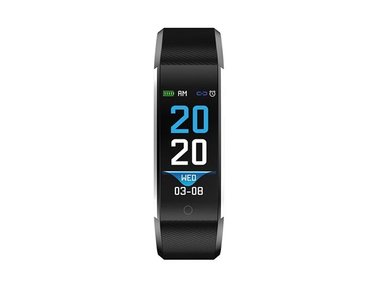 BFH-16BLACK - BLUETOOTH® FITNESSBAND MET HARTSLAGMETER & KLEURENDISPLAY (DV-30203)