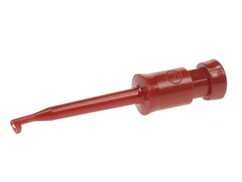 MINIATUUR KLEMTESTPEN MET SOLDEERAANSLUITING (KLEPS 2) - ROOD (HM6210)