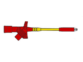 KLEMTESTPEN MET WIJDE BEKOPENING / ROOD (KLEPS 2800) (HM6410SW)