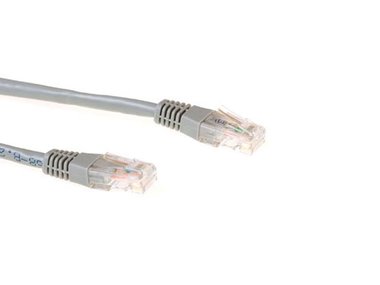CAT6 U/UTP netwerkkabel, CCA, 1m, grijs (IM8001)