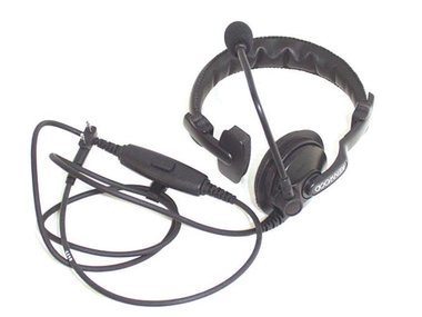 KENWOOD® - KHS-7A SINGLE MUFF HEADSET WITH BOOM MIC & PTT (KNWA010)