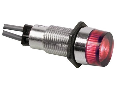 RONDE SIGNAALLAMP 13mm 12V ROOD (KRJF012R)