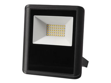 LED-SCHIJNWERPER VOOR BUITENSHUIS - 30 W, NEUTRAALWIT - ZWART (LEDA7003NW-B)