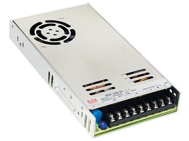 SCHAKELENDE VOEDING VOOR IT-APPARATUUR - 1 UITGANG - 320 W - 12 V - GESLOTEN CHASSIS (RSP-320-12)