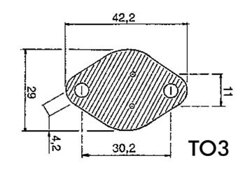 SILICONE HEAT CONDUCTIVE INSULATOR FOR TO3 (S/TO3)