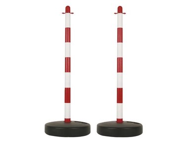 PLASTIC PAAL VOOR SIGNALISATIEKETTING - ROOD/WIT - 2 st. (SCP90)