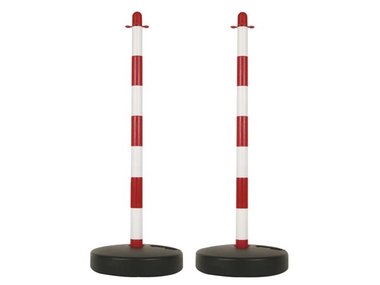 PLASTIC PAAL VOOR SIGNALISATIEKETTING - ROOD/WIT - 2 st. (SCP90)