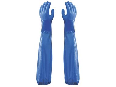 OLIEBESTENDIGE HANDSCHOEN MET LANGE MANCHET - MAAT 10/XL (SSH690XL)