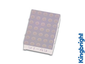 DOT MATRIX DISPLAY 30mm GEMEENSCHAPPELIJKE ANODE HYPERROOD (TA12-11SRWA)