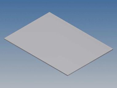 ALUMINIUM PANEEL VOOR PRO 96 - ZILVER - 265 x 156 x 1.5 mm (TKAPP96.1)