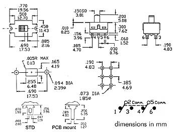 SCHUIFSCHAKELAAR 2P ON-ON (TS-11)