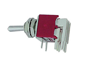 HAAKSE HORIZONTALE SUBMINIATUUR TUIMELSCHAKELAAR DPDT ON-ON (TS-7)