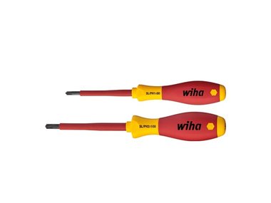 Wiha Schroevendraaierset SoftFinish electric PlusMin/Phillips in blister 2-delig (32281) (WH32281)
