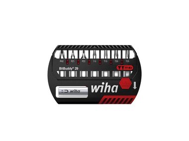 Wiha Bitset BitBuddy® TY-bit 29 mm Phillips, Pozidriv, TORX® 8-delig 1/4