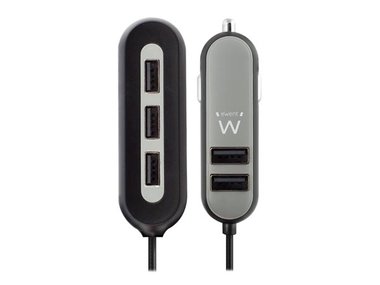 EWENT - 5-POORTS USB-AUTOLADER - 10.8 A (EM1355)