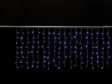 Cascade Light LED - 2 x 0.8 m - 160 white and blue lamps - white wire - modulator - 24 V (5420046507120)