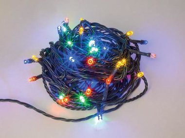 Shimmerlight LED - 34 m - 1500 multicolor lamps - green wire - modulator - 24 V (5420046529221)
