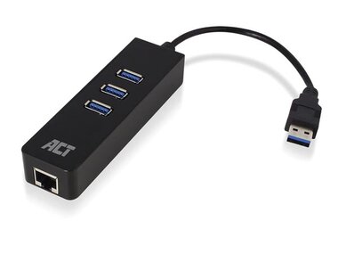 USB 3.2 Gen1 hub 3 poorten met Gigabit netwerkpoort (ACTAC6310)