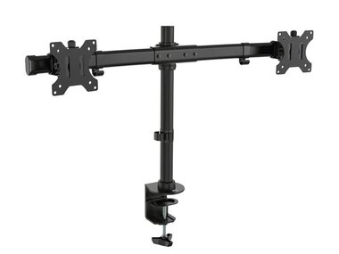 Dual monitor desk mount with crossbar for 2 monitors up to 27 (ACTAC8315)