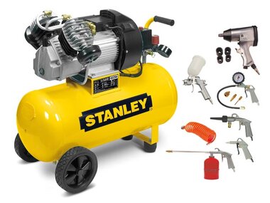 Compressor - Oliegesmeerd - Horizontaal - 50 L / 3 pk / 10 bar (WDV2400/10/50K2)