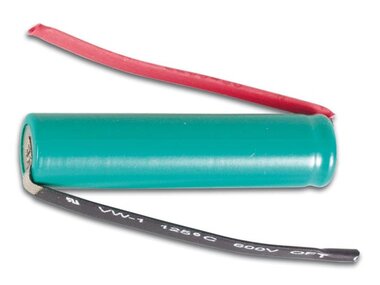 HERLAADBARE BATTERIJ NiMH AAA-R3, 1.2V-900mAh, MET SOLDEERLIPPEN (HR3LFC)