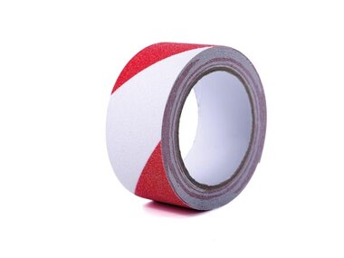 Reflecterende tape 5cm x 10m - Rood/Wit (PT-RF5X5RW)