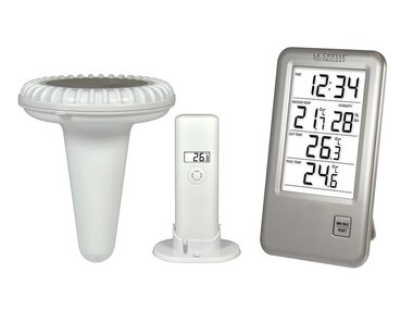 LA CROSSE - BUITEN- EN ZWEMBADTHERMOMETER (WS9068SIL)