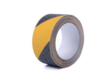 Anti-slip tape 5cm x 5m - Zwart/Geel (PT-AS5X5BY)