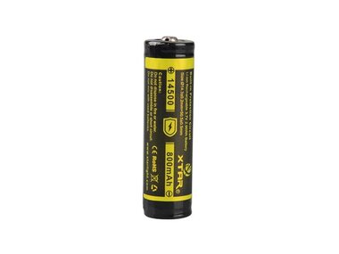 XTAR - OPLAADBARE LITHIUM-ION BATTERIJ 3.7 V - 800 mAh - 14500 (ICR14500-08)