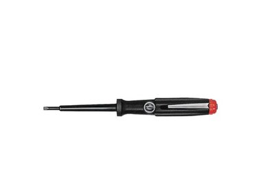 Wiha Spanningszoeker 150-250 Volt sleufkop zwart, met clip (00456) 3,0 mm x 60 mm (WH00456)