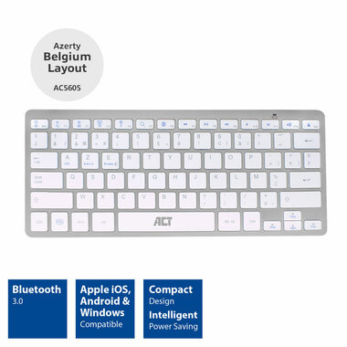 Draagbaar Bluetooth-toetsenbord - Azerty/BE-indeling (ACTAC5605)