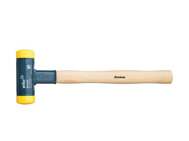 Wiha Kunststof hamer terugslagloos met hickorysteel, rond-slagkop (02095) 40 mm (WH02095)
