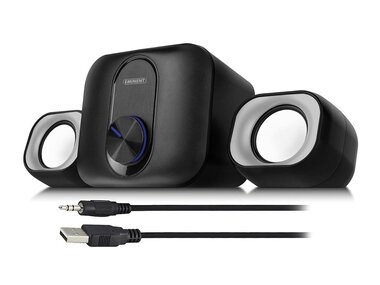 2.1 Stereo speakerset voor PC en laptop, USB-voeding (EM3515)