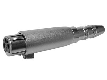 3P XLR VROUWELIJKE PLUG NAAR VROUWELIJKE 6.35mm MONO JACKPLUG (CAA01)
