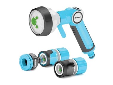 Cellfast, set met sproeipistool, 4 functies, ergo, 3/4
