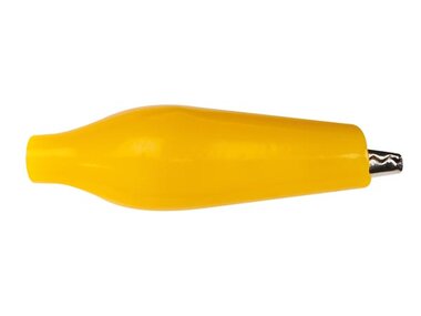 GEISOLEERDE KROKODILLENKLEM 27mm - GEEL (CM5Y)